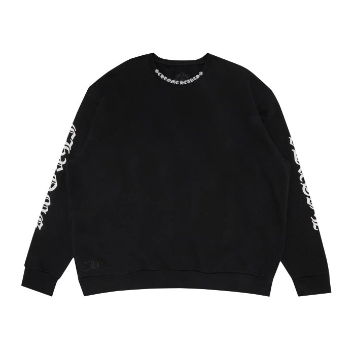 CHROME HEARTS (クロムハーツ) NECK LOGO PRINT SWEATSHIRT