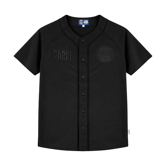 Jordan パリ・サンジェルマン ジップアップシャツ L ブラック Paris Saint Germain / パリサンジェルマン ベースボール シャツ