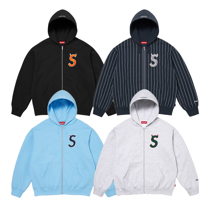 Supreme デビルSロゴ ジップパーカー SUPREME / シュプリーム デビル S ロゴ ジップアップ フーディー