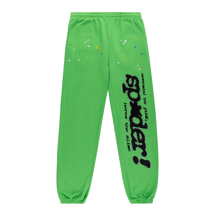 sp5der スウェットパンツ　正規品 SP5DER / スパイダー パンク V2 ラインストーン スウェット パンツ