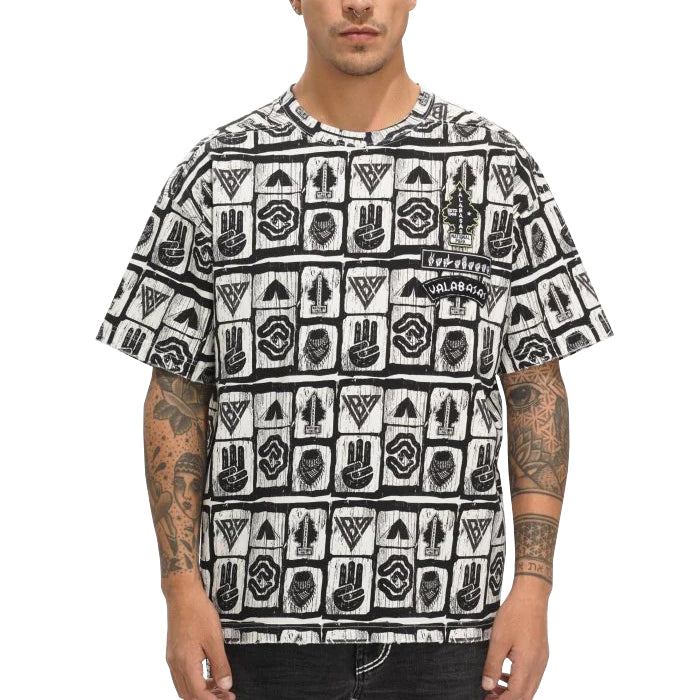 VALABASAS バラバサス 29サイズ 即買いOK⭕️ VALABASAS WOODCUT LIGHT GREY TEE│ヴァラバサス バラバサス ウッド