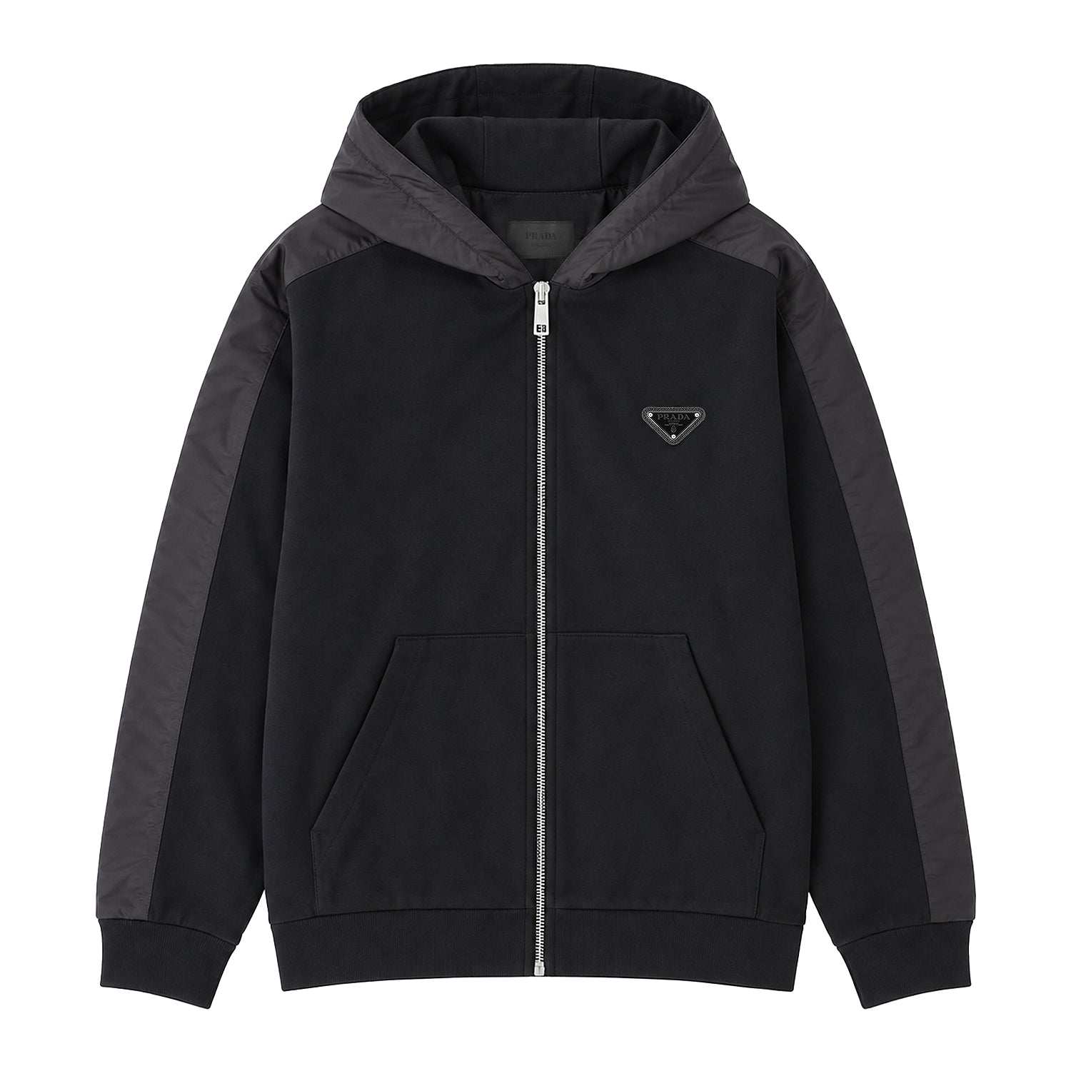 PRADA / プラダ トライアングル パッチ ジップアップ フーディー 602ujl63D