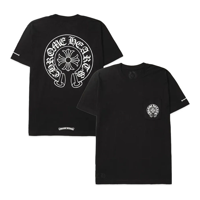 CHROME HEARTS / クロムハーツ シューホース ロゴ ポケット Tシャツ