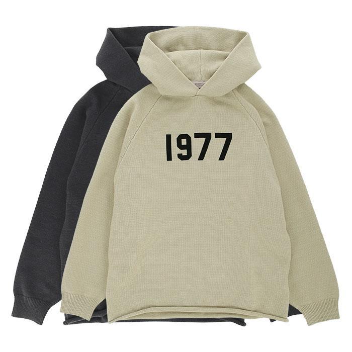 ESSENTIALS / エッセンシャルズ 1977ニットフーディー長袖 ユニセックス 22SPRING 1977 KNIT HOODIE