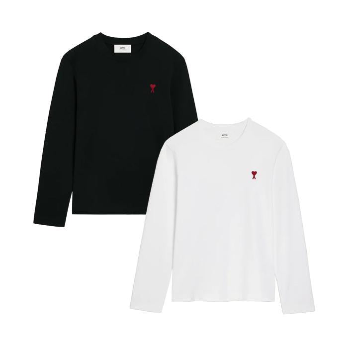 AMI Paris / アミパリス オーガニックコットン ヘビージャージー ロングスリーブ Tシャツ アミデコア メンズ