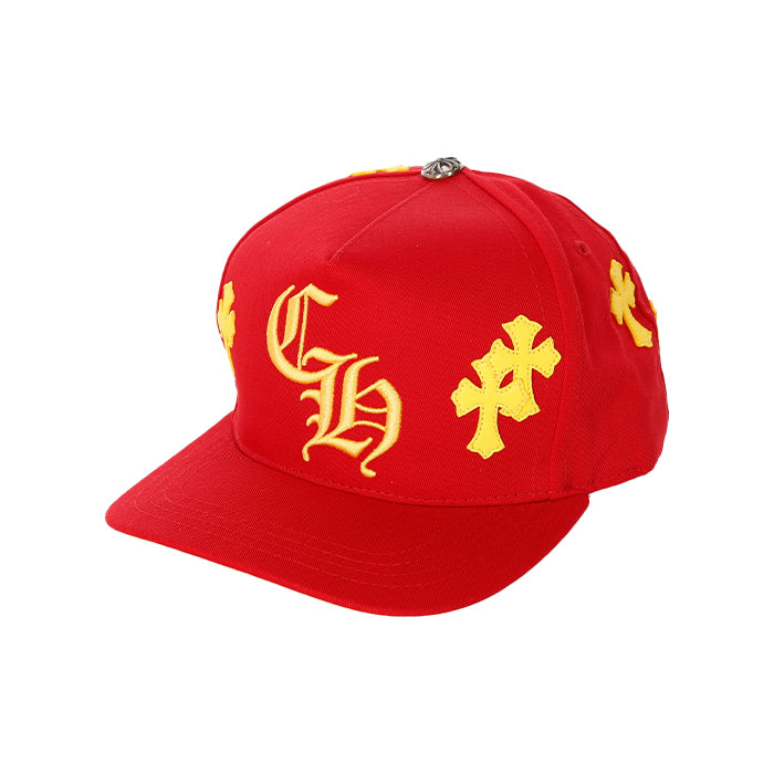 クロムハーツ クロスパッチ ベースボール ハット キャップ 赤 CHROME HEARTS / クロムハーツ クロス パッチ ベースボール ハット