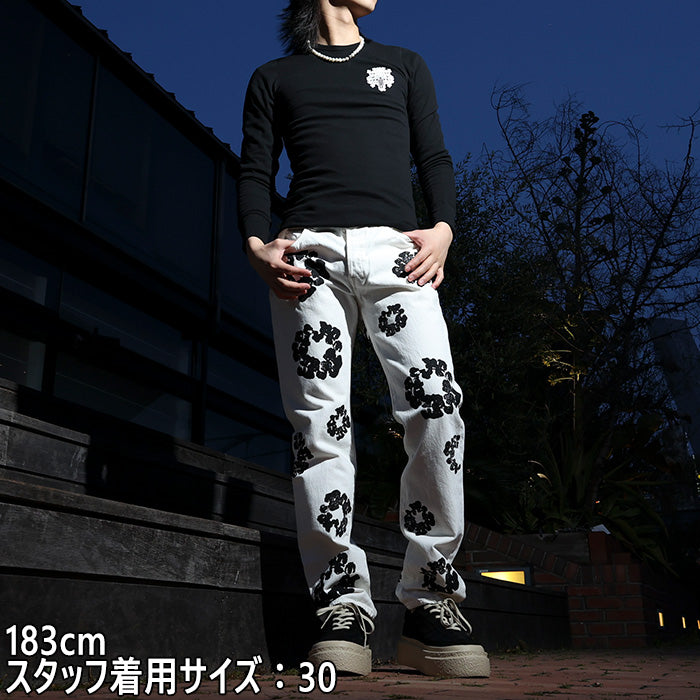 DENIM TEARS × LEVI'S / デニムティアーズ × リーバイス コットン リース ジーンズ 501dt501whdnm