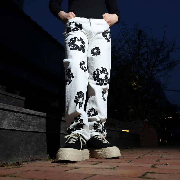 DENIM TEARS × LEVI'S / デニムティアーズ × リーバイス コットン リース ジーンズ 501dt501whdnm