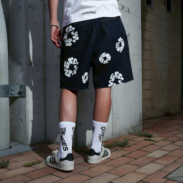 DENIM TEARS / デニムティアーズ コットン リース デニム ショーツ メンズ ショートパンツ 40140408130