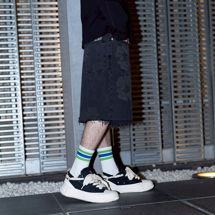 【正規品】Denim tears デニムティアーズ ブラック Sサイズ DENIM TEARS / デニムティアーズ ブラック モノ コットン リース