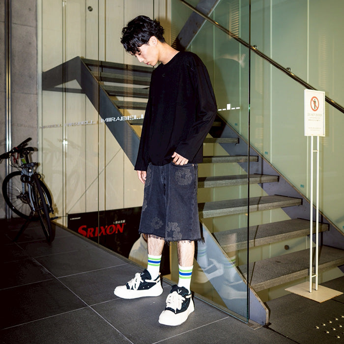 【正規品】Denim tears デニムティアーズ ブラック Sサイズ DENIM TEARS / デニムティアーズ ブラック モノ コットン リース