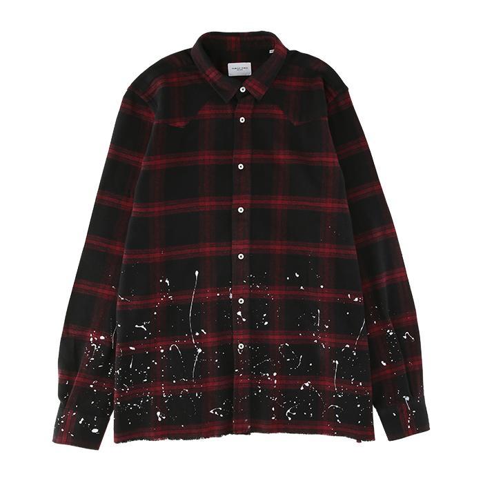 FAMILY FIRST / ファミリーファースト SQUEEZE DESTROYED SHIRT MEN'S shf2104