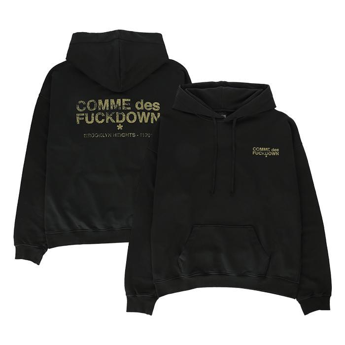 COMME des FUCKDOWN / コムデファックダウン コットン ロゴ フーディー CDFU2555