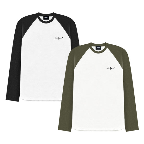 INDEPICT / インディピクト バイカラーラグランロングスリーブTシャツ ロンT メンズ  in22aw04