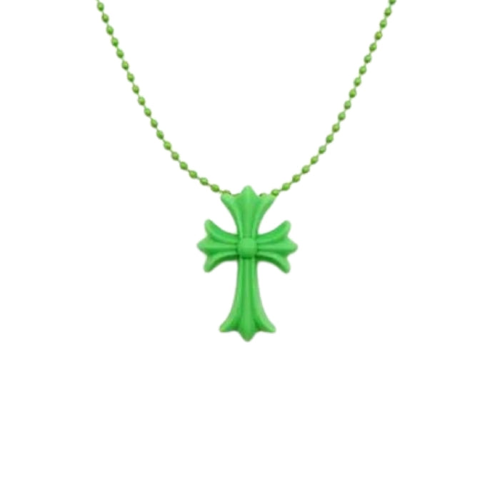 Chrome Hearts（クロムハーツ） クロスモチーフ レザーネックレス CHROME HEARTS（クロムハーツ） CHクロス ペンダント スモール CHROME