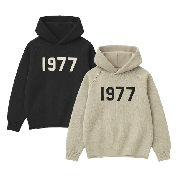 ESSENTIALS / エッセンシャルズ  1977ニットフーディー長袖 ユニセックス 22SPRING 1977 KNIT HOODIE