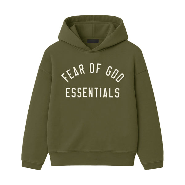 ESSENTIALS / エッセンシャルズ フリース フーディ 24fwarchlogohoo