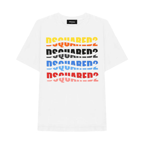 DSQUARED2 / ディースクエアード ロゴプリント Tシャツ 半袖 メンズ 74GD1092