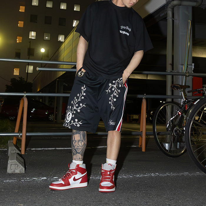 KING OF ROCK × Ed Hardy / キングオブロック × エドハーディーコラボ Tシャツ マリア メンズ 半袖 EDHARDYLAME