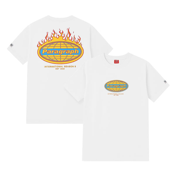 PARAGRAPH / パラグラフ ラップ フレイム ショート スリーブ Tシャツ 半袖 ユニセックス PARAGRAPH-S9-047