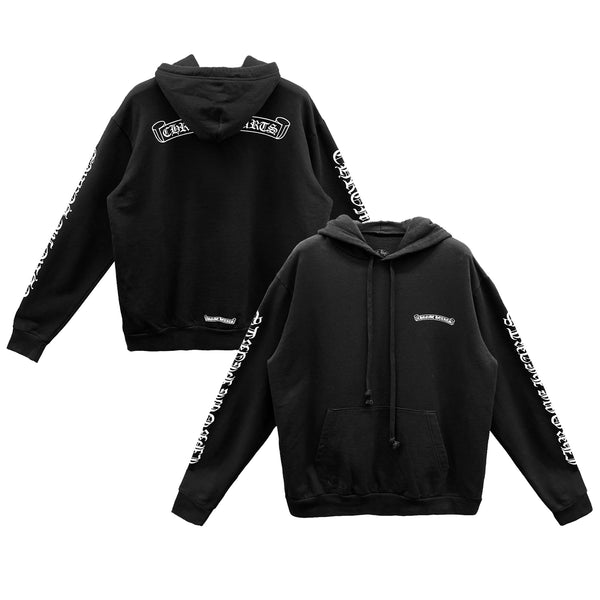 CHROME HEARTS / クロムハーツ バック スクロール ラベル ロゴ プルオーバー フーディー 302chscrollpk