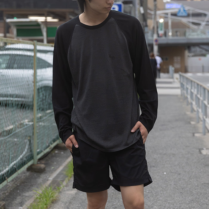 CHROME HEARTS / クロムハーツ 3 クロス パッチ CH ロゴ エンブロイダード ラグラン ロングスリーブ Tシャツ 3crosspatchembr