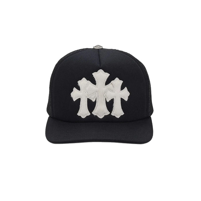CHROME HEARTS クロムハーツ セメタリークロス キャップ CHROME HEARTSクロムハーツセメタリークロスレザーパッチメッシュ