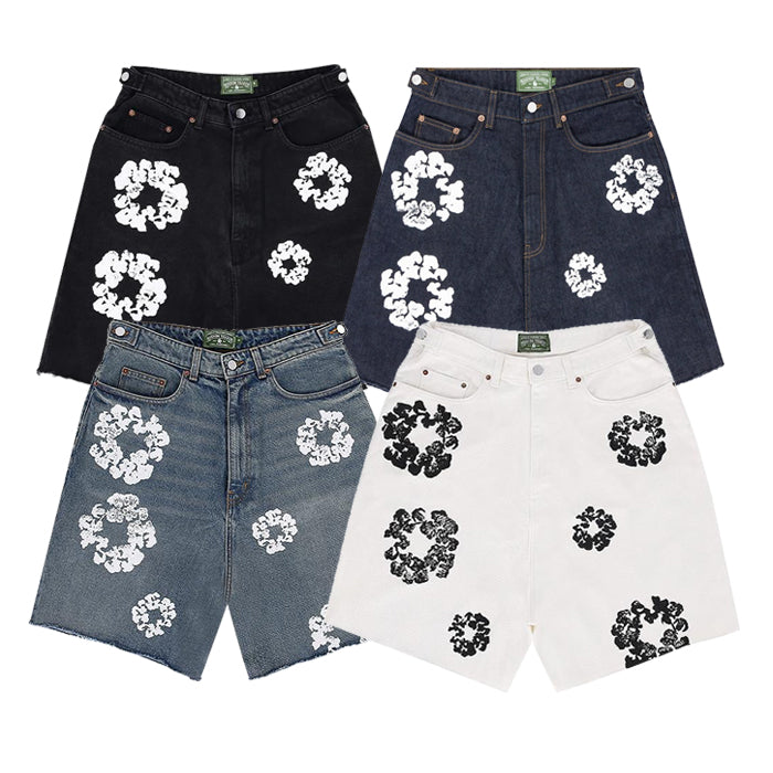 DENIM TEARS / デニムティアーズ コットン リース デニム ショーツ メンズ ショートパンツ 40140408130