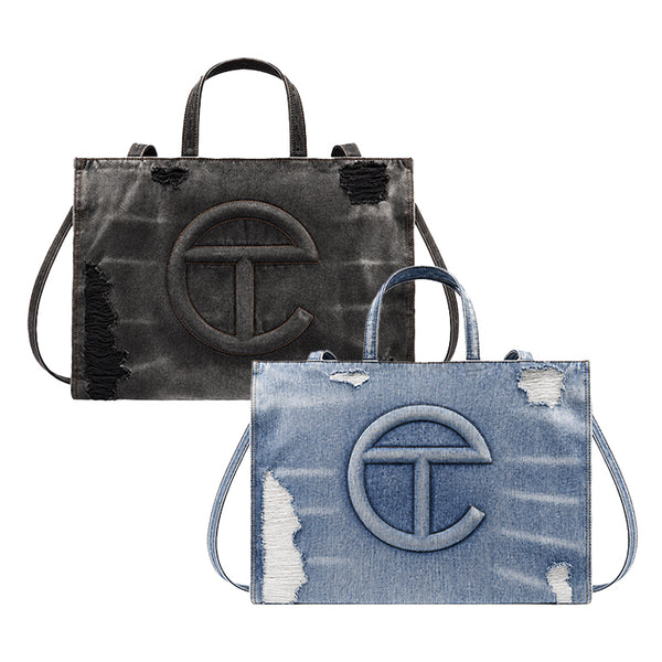 TELFAR / テルファー ラージ デニム ショッパー ショッピング バッグ 401distrssedl