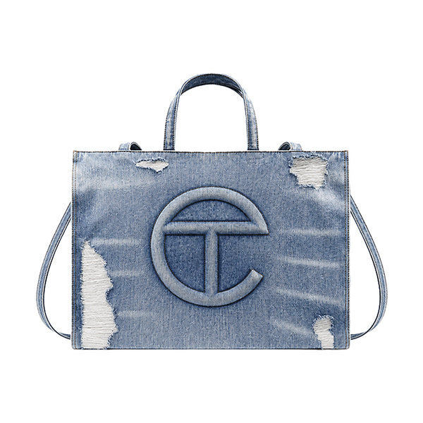 TELFAR / テルファー ラージ デニム ショッパー ショッピング バッグ 401distrssedl