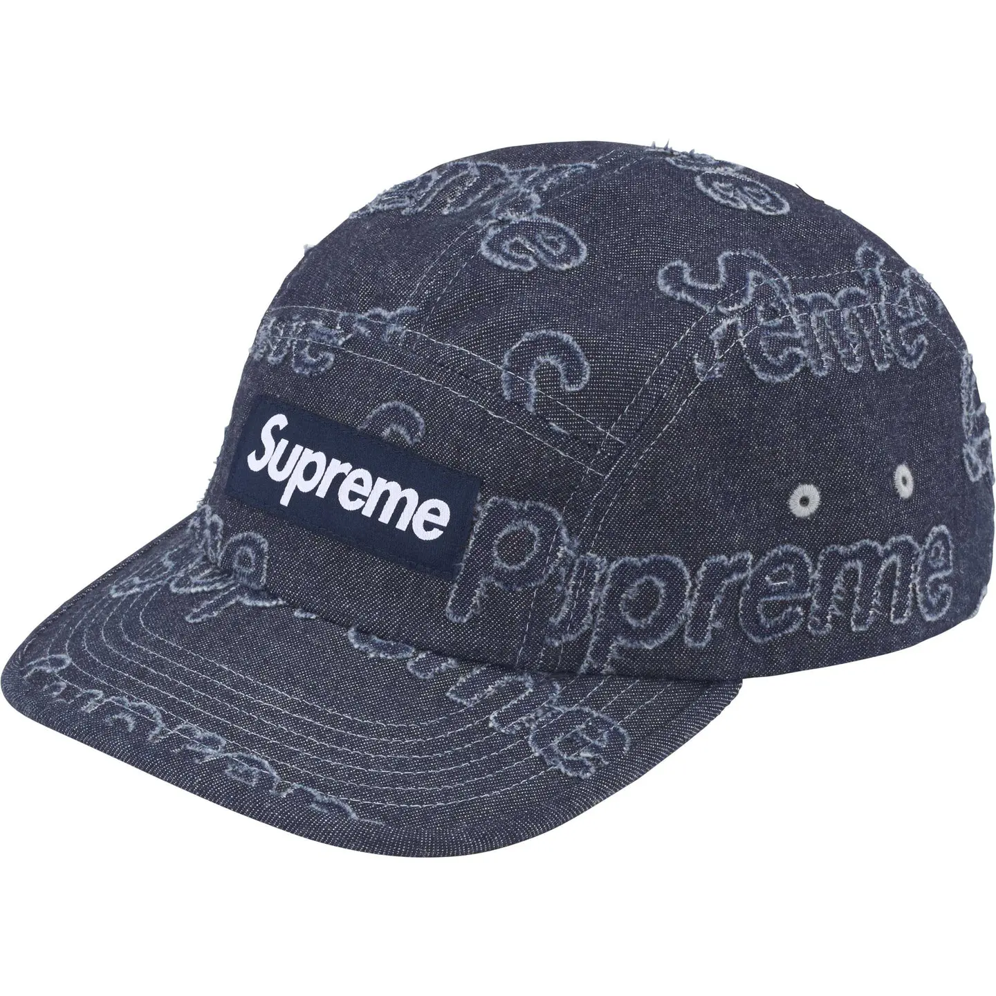 Supreme / シュプリーム レーザー デニム キャンプ キャップ ユニセックス 帽子 402fw24h25