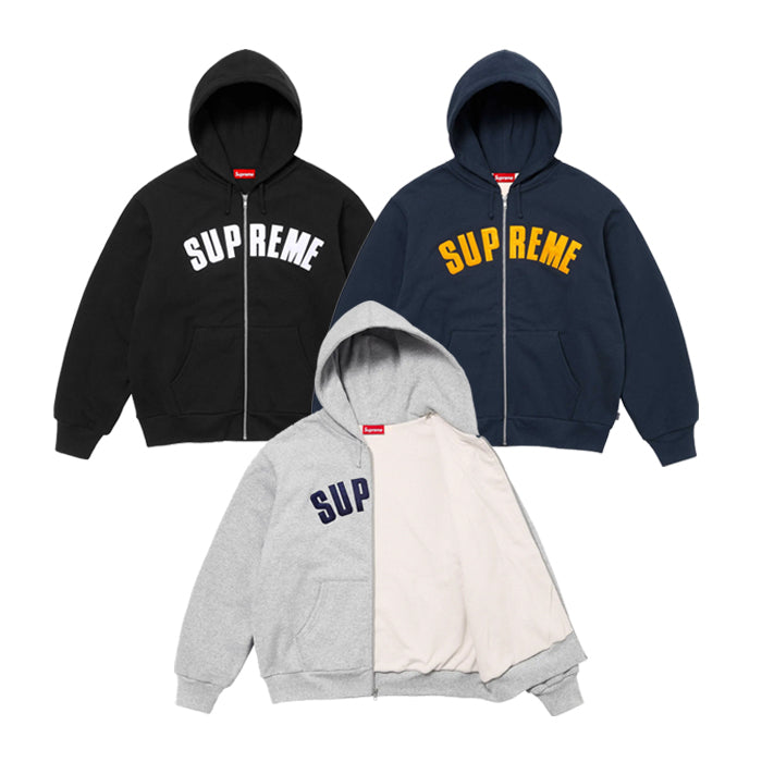 Supreme / シュプリーム アークロゴサーマルラインドジップアップスウェットパーカー 402fw24sw42