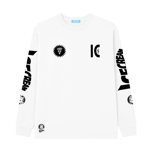 ICECREAM / アイスクリーム コットン  ロングスリーブ Tシャツ メンズ 長袖 402icejp243t012