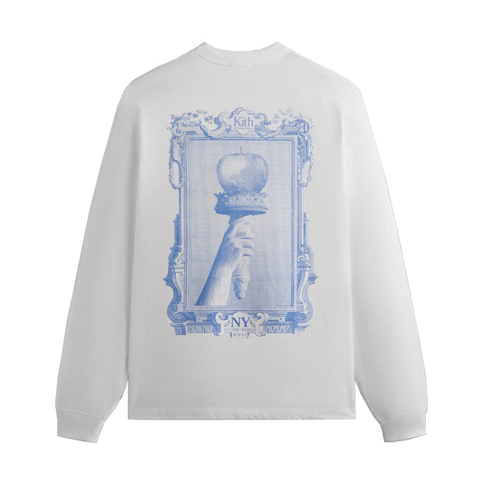 KITH / キス NY トゥ ザ ワールド アップル フレイム ロング Tシャツ 402khm032411