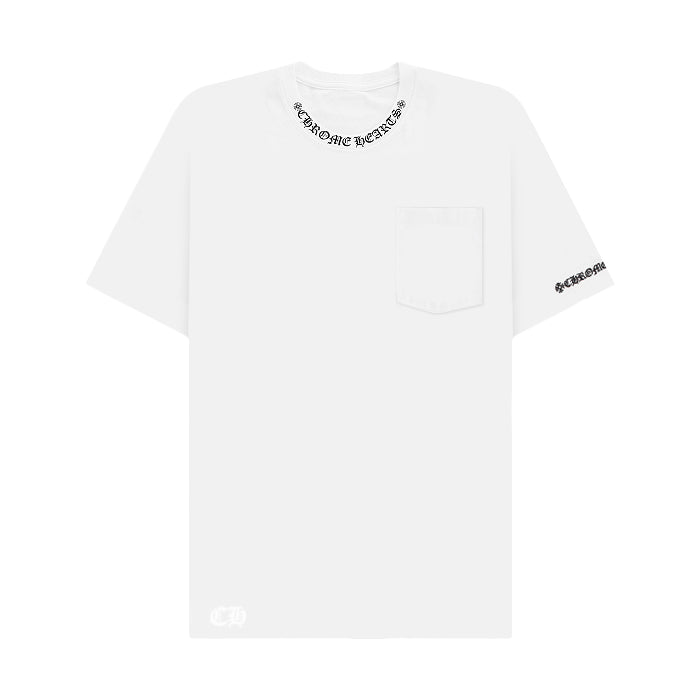CHROME HEARTS / クロムハーツ ネック ロゴ ポケット Tシャツ