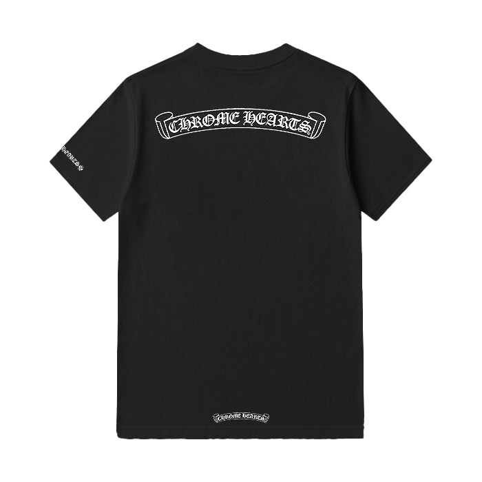 CHROME HEARTS / クロムハーツ スクロール ラベル Tシャツ 402scrolltee
