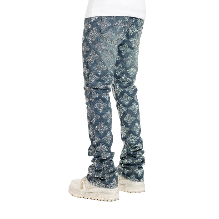 GUAPI / グアピ ヴィンテージ ブルー エンベリッシュ デニム パンツ 501embellishdnm