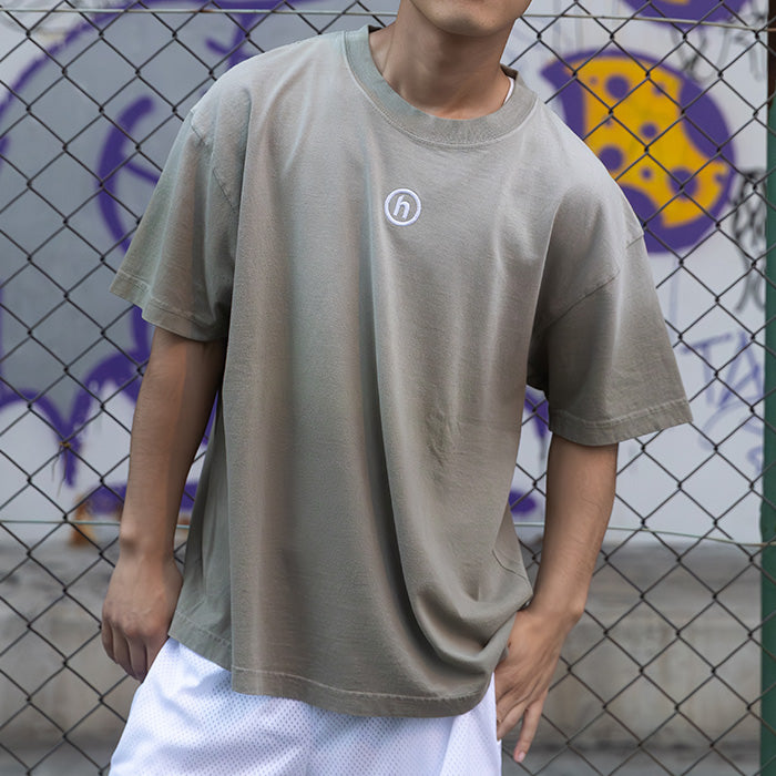 Hidden NY / ヒドゥンニューヨーク エンブロイダード ロゴ ウォッシュド Tシャツ 501embroideredw