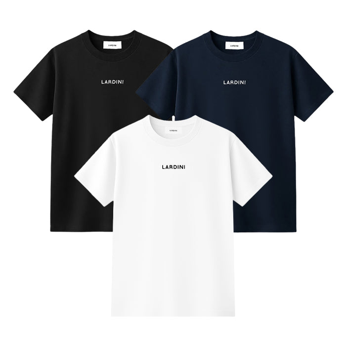 LARDINI / ラルディーニ コンパクト コットン ロゴ Tシャツ 501ltmc70es6405
