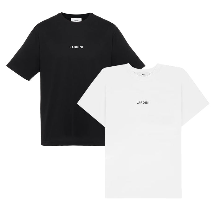 LARDINI / ラルディーニ コンパクト コットン ロゴ Tシャツ 501ltmc70es6405