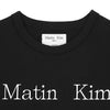 Matin Kim / マーティンキム ロゴ カット クロップ トップ Tシャツ MK2400TS041M 501mk2400ts041m