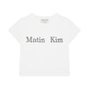 Matin Kim / マーティンキム ロゴ カット クロップ トップ Tシャツ MK2400TS041M 501mk2400ts041m