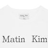 Matin Kim / マーティンキム ロゴ カット クロップ トップ Tシャツ MK2400TS041M 501mk2400ts041m