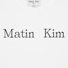 Matin Kim / マーティンキム ロゴ カット クロップ トップ Tシャツ MK2400TS041M 501mk2400ts041m