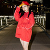 CHROME HEARTS / クロムハーツ スクロール フーディー レッド 501scrollred