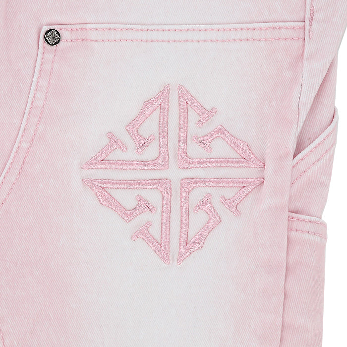 GUAPI / グアピ ベルベット ピンク カーペンター スタック デニム 501vtpkstacked