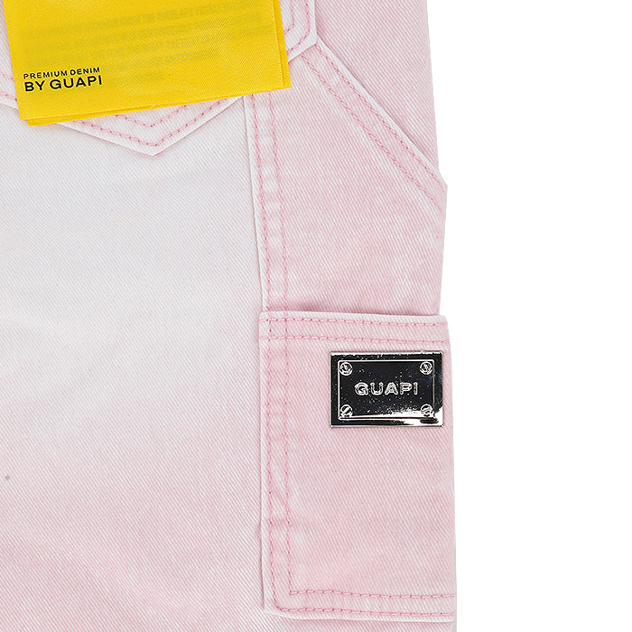 GUAPI / グアピ ベルベット ピンク カーペンター スタック デニム 501vtpkstacked