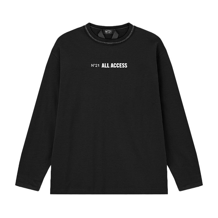 N°21 / ヌメロヴェントゥーノ ロング スリーブ Tシャツ 50225auf0416328