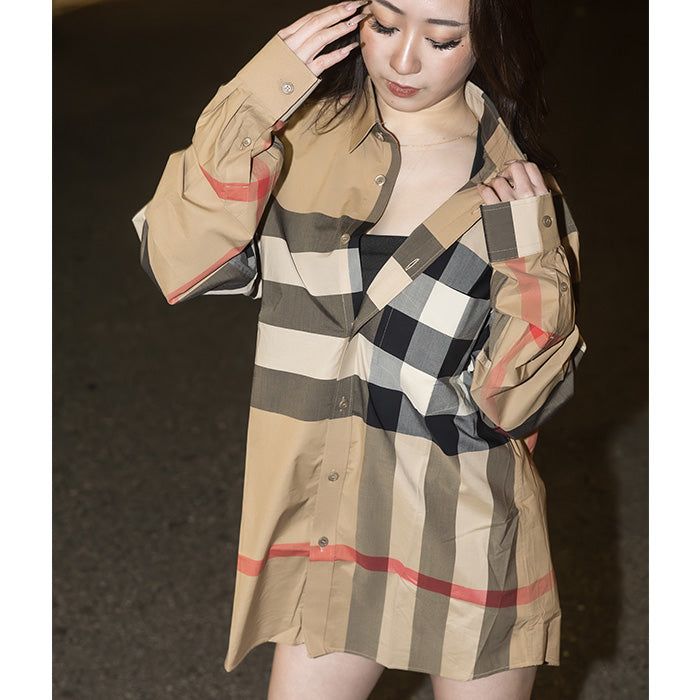 BURBERRY / バーバリー サマートン オーバー サイズ チェック シャツ