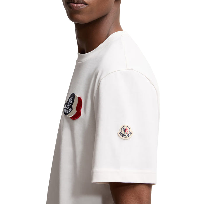 ●新品/正規品● MONCLER フロント トリコロールロゴ 胸ロゴ MONCLER（モンクレール） MONCLER Tシャツ トリコロールパッチ 8C000